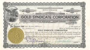 Gold Syndicate Corporation - Stock Certificate